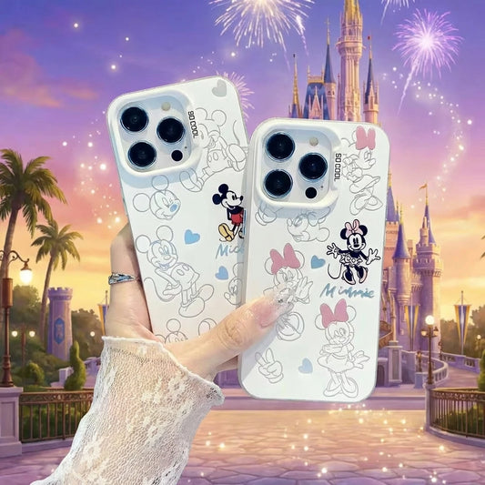 Mickey Minnie Love Cartoon Phone Case For iPhone