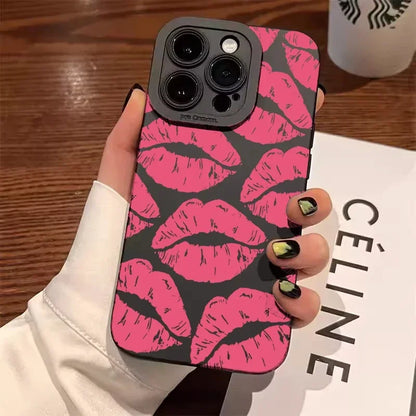 Lip-Painted Anti-Drop Phone Case For iPhone
