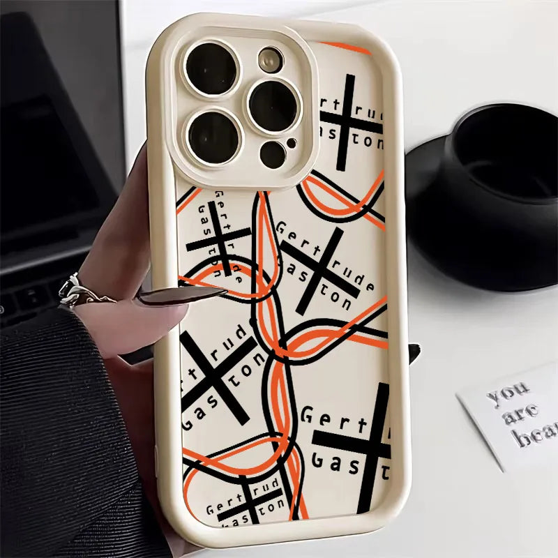 Fashion Luxury For Gertrudes Silicone Case For  iPhone