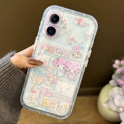 Little Flower Dropping Gel Meileti Phone Case For iPhone