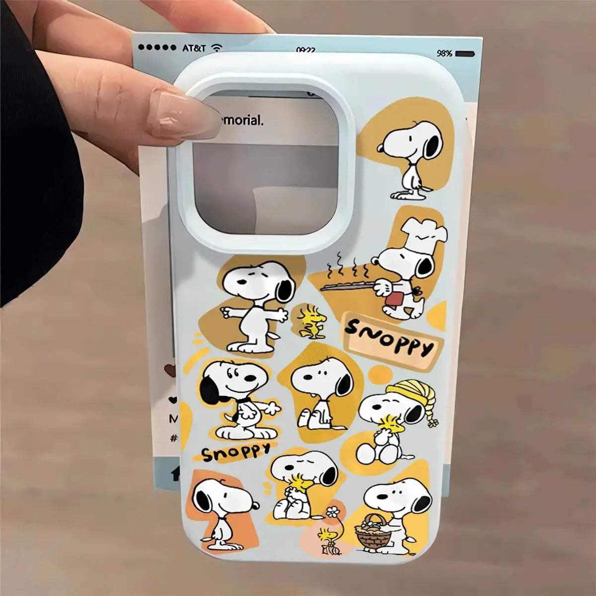 Cute Cartoon Animation Creative Soft Shell Snoopy Mobile Phone Case For iPhone