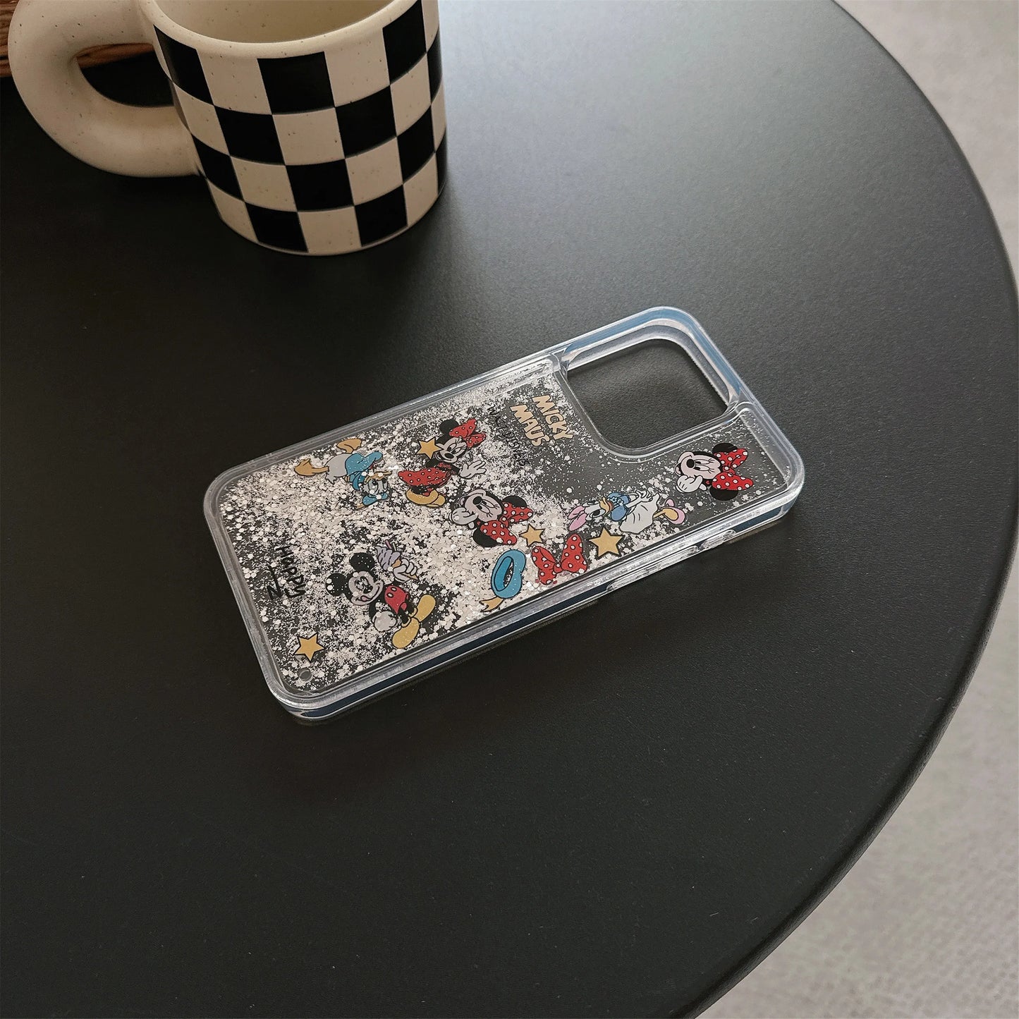Liquid Glitter Cute Like Gift Anime For Minnie Full-Wrap Shockproof Case Trendy Cartoon For iPhone