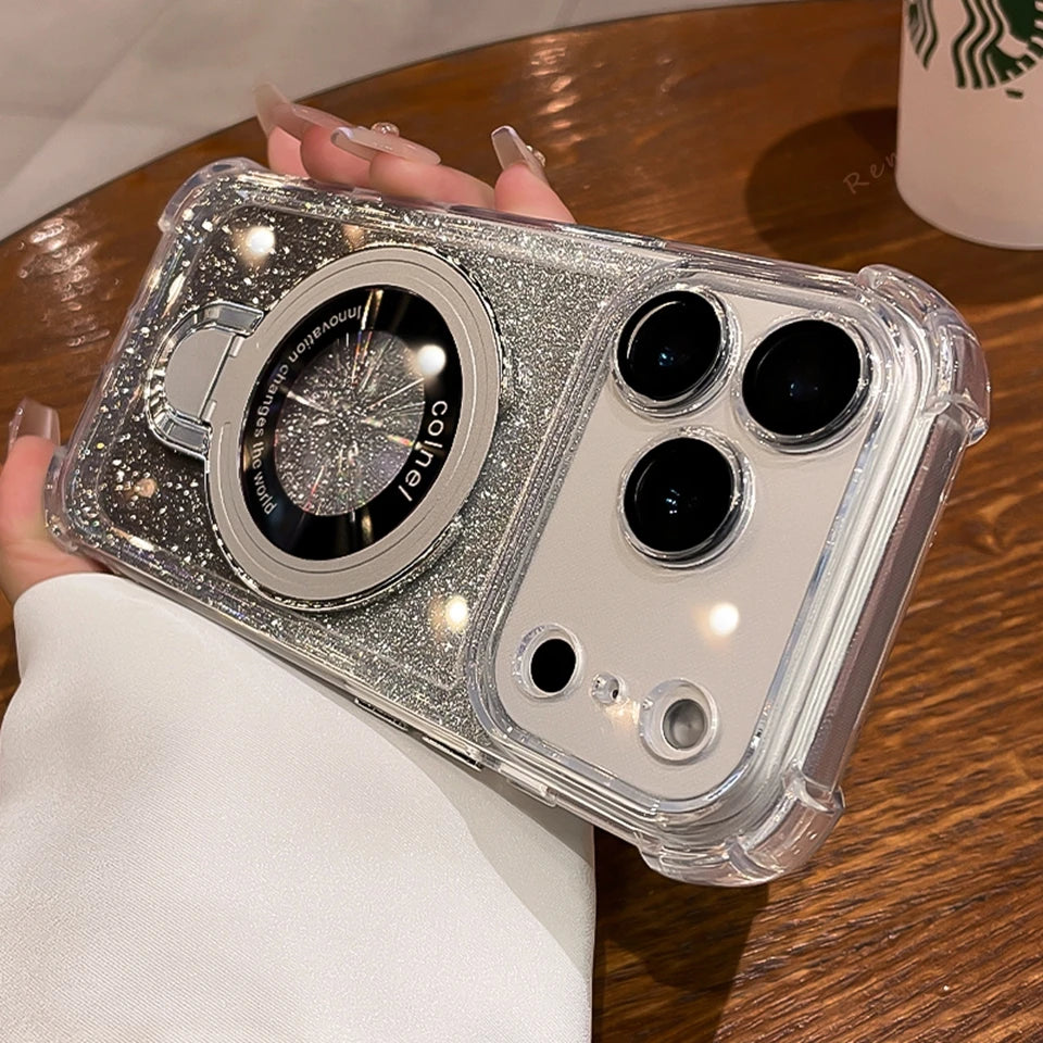 Magnetic Stand Phone Case For iPhone