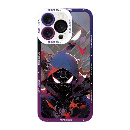 Marvel Black Spider Man Super Cool Phone Case For iPhone