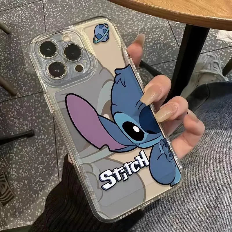 Stitch Shy Cute Phone Case For iPhone