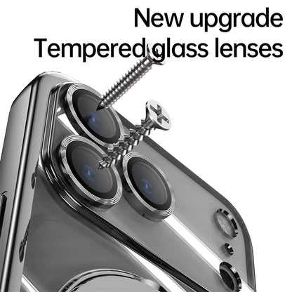 Plating Magnetic Ring Stand Case For iPhone