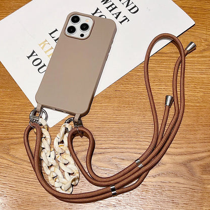 Crossbody Lanyard Cord Soft Acrylic Bracelet Case For iPhone