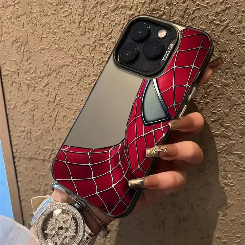 Marvel Spider Man Half Face Cool Phone Case For iPhone