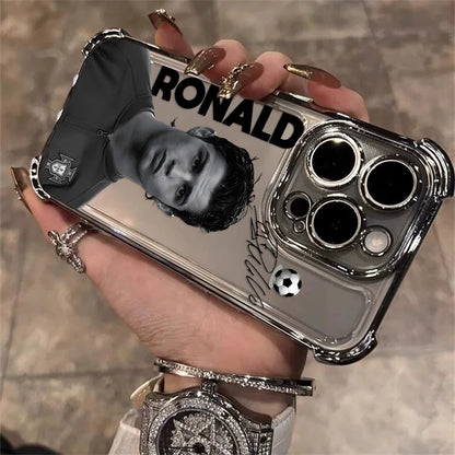 Famous Football Players CR7 Plating Phone Case For iPhone