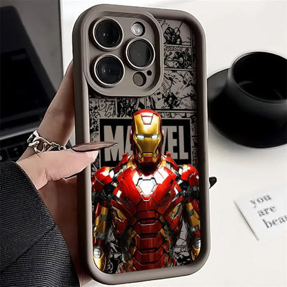 Marvel Ironman Spiderman Phone Case For iPhone