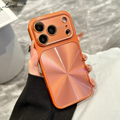 Aurora CD Pattern Large Window Case For iPhone
