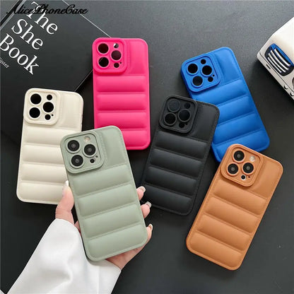 Down Jacket TPU Phone Case For iPhone
