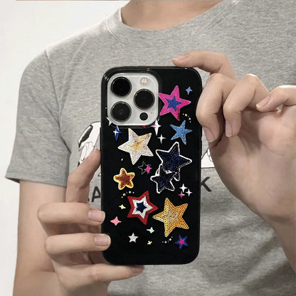 New Colorful Stars Minimalism Cute Personality Phone Case