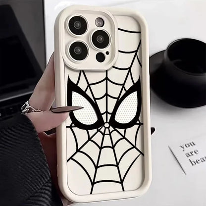 Cool Spider Man Plain Multistep TPU Soft Phone Case For iPhone