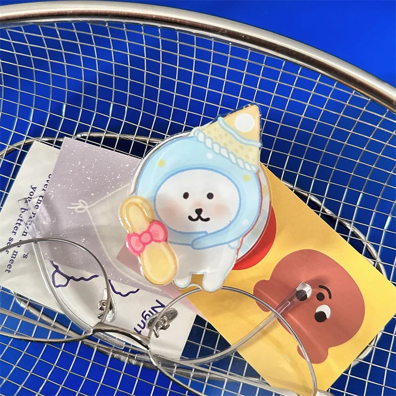 Kawaii Cartoon Bear Stand Holder Magnetic Phone Case