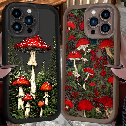 Mushroom Aesthetic Printing Phone Case For iPhone