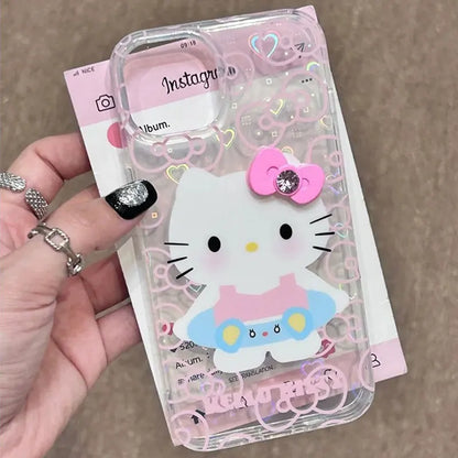 Hello Kitty Bow Swimming Bow Phone Case For iPhone