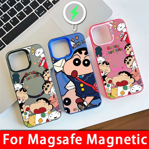 Crayon Shin-chans Magnetic Magsafe Phone Case For iPhone