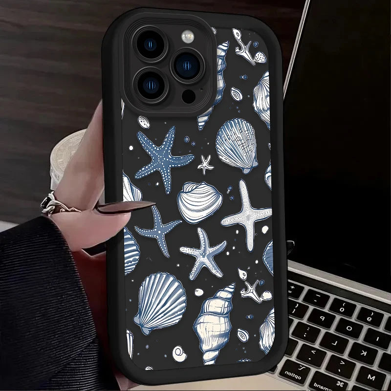 Ocean Starfish Seashell Case For iPhone