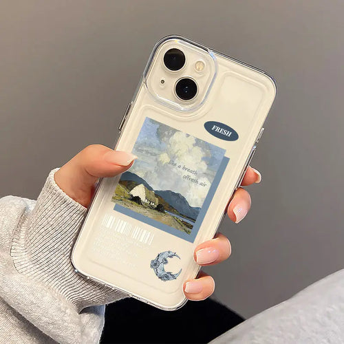 Art Paintings Back Cover Bumper Dustproof Non Slip Anti Fall Phone Case