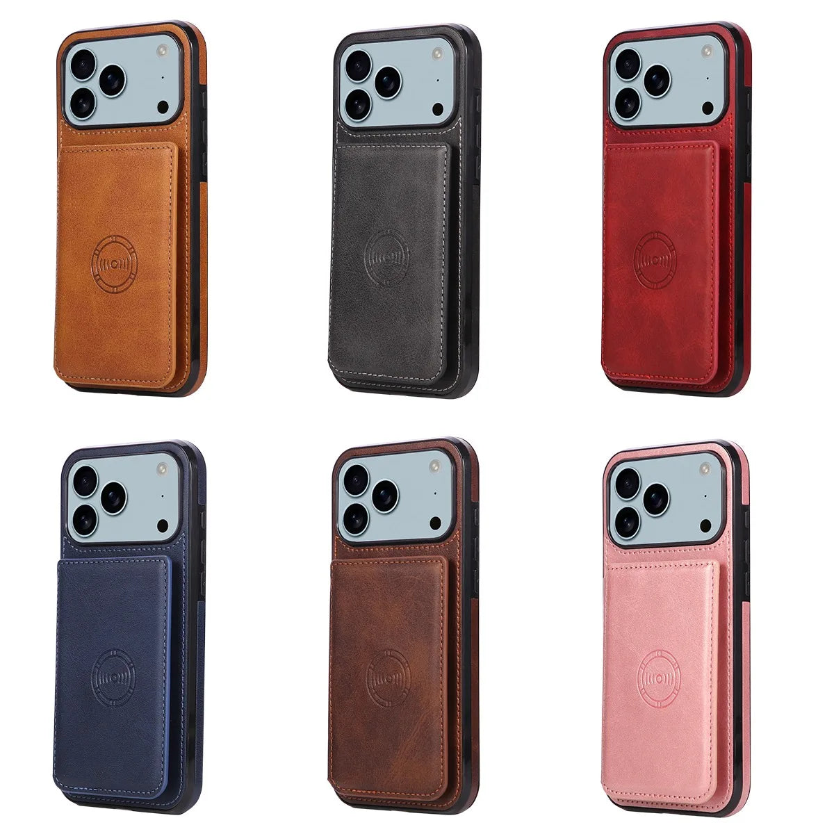 Anti-Theft Magnetic Leather Phone Case For iPhone