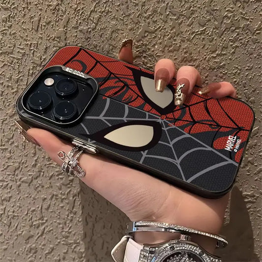 Marvel Spider Man Spider Net Black Red Cool Phone Case For iPhone