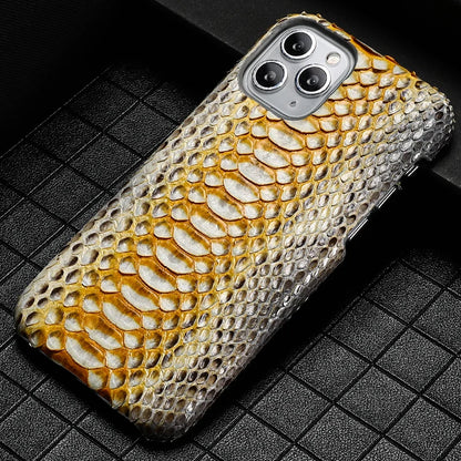 100% Genuine python Leather Phone Case For iPhone