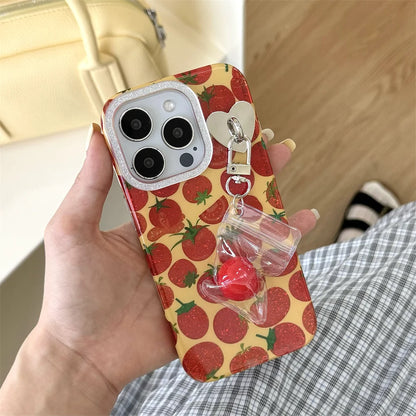 Cute Tomato Glitter Phone Case