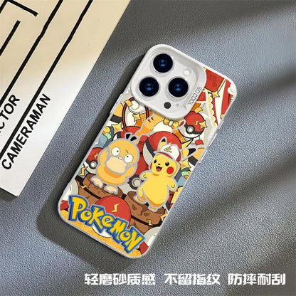 Cute Pikachu Psyduck Phone Case For iPhone