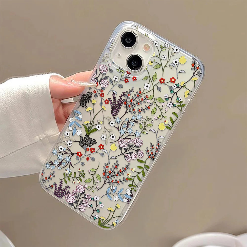 Leaf Flower Phone Case For iPhone