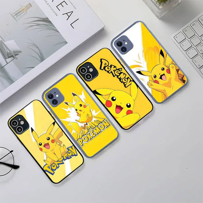 Pokemon Gengar Pikachu Painting Phone Case For iPhone