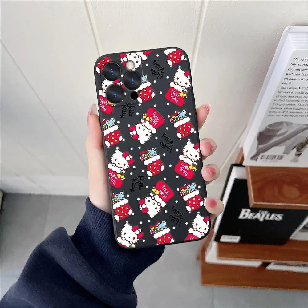 Merry Hello Kittys Christmas Phone Case For iPhone