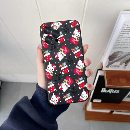 Merry Hello Kittys Christmas Phone Case For iPhone
