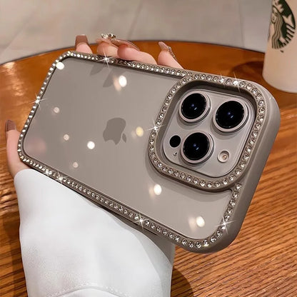 Luxury Glitter Diamond Transparent Case For iPhone