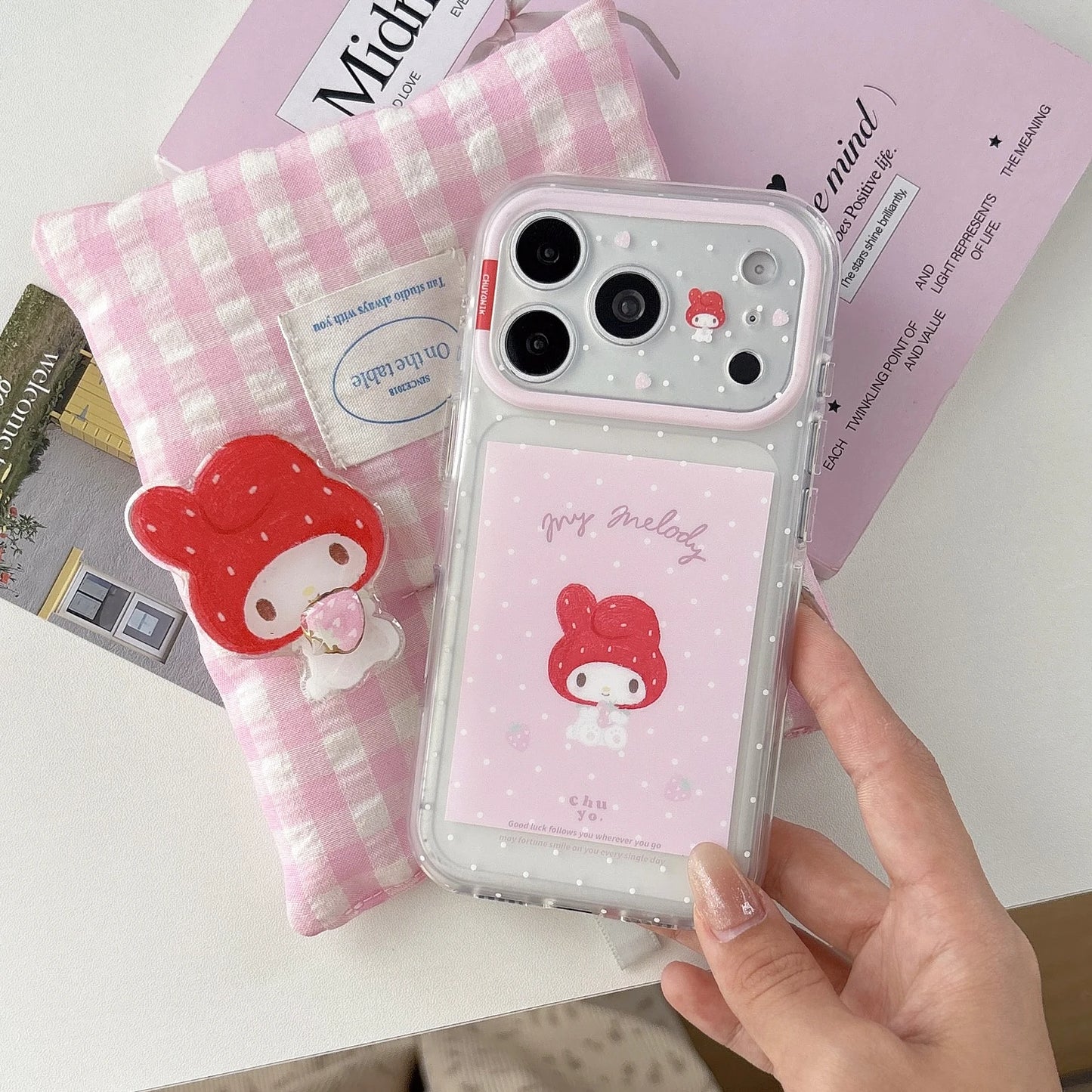 Cute My Melody Large Camera Window Phone Case