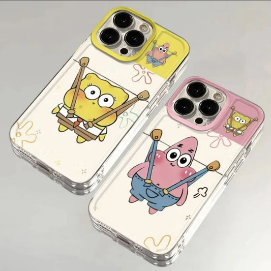 Anime Spongebo Squarepants Soft Shell Mobile Phone Case Available For iPhone