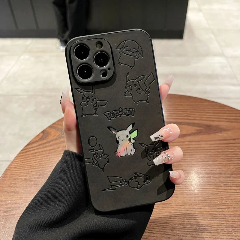 Japan Anime Pokemon Pikachus Phone Cover For iPhone