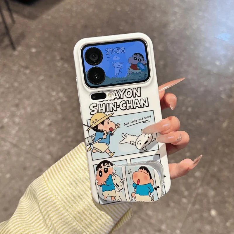 Crayon Shin-Chan White Phone Case For iPhone