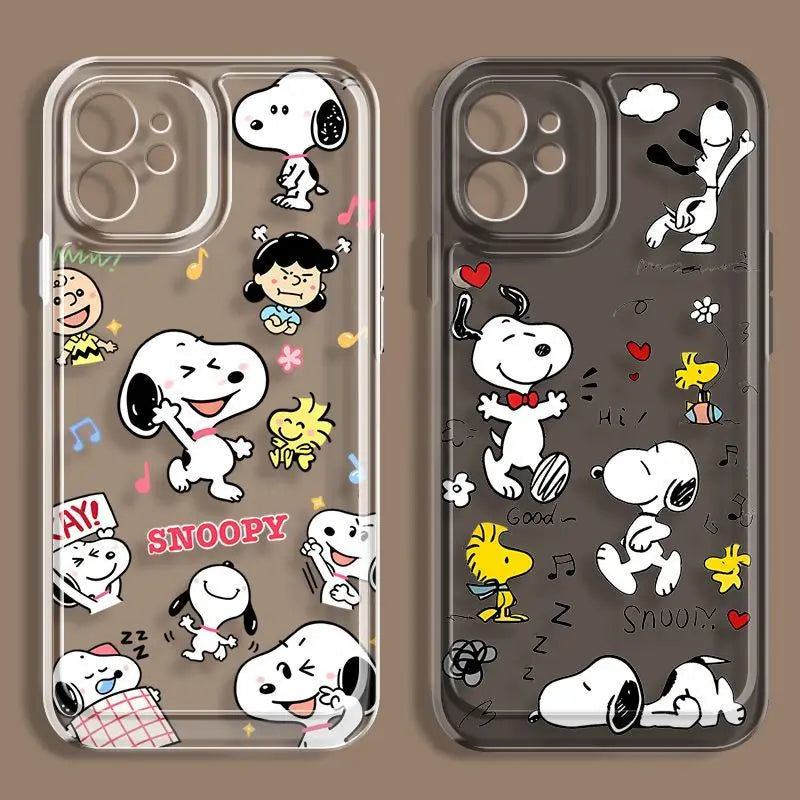 New Creative Cartoon Snoopy TPU Mobile Phone Case Suitable For iPhone