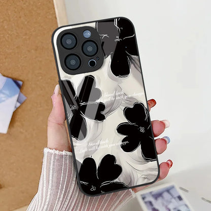 Oil Painting Flower Phone Case For iPhone
