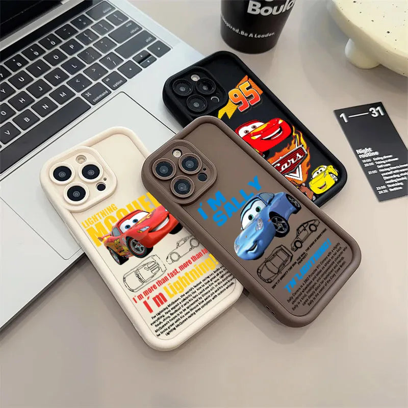 Lightning McQueen Sally Disney Phone Case For iPhone