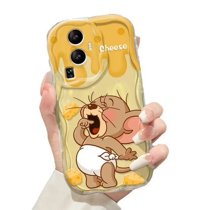 Cartoon Cheese Mouse  17 Pro Max Phone Case iPhone