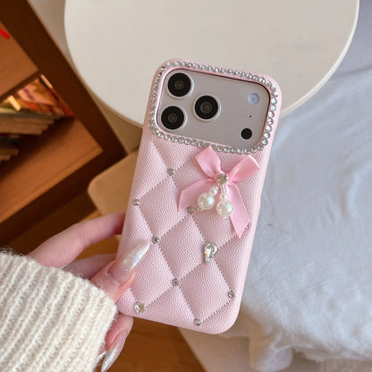 Luxury Tartan Leather Phone Case For iPhone