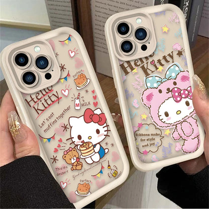 Hello Kitty Adorable Soft Phone Case For iPhone