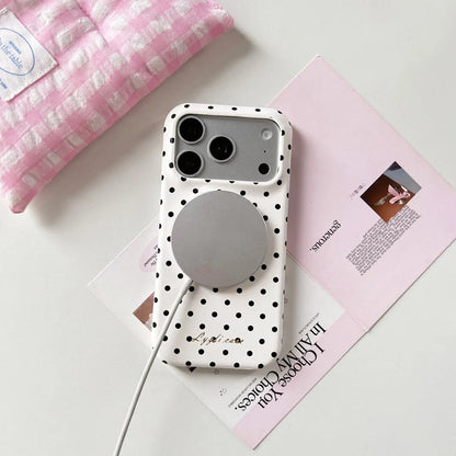 For Magsafe Polka Dot Candy Color Case For iPhone