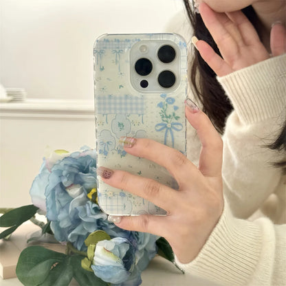 Blue Butterfly Shell Phone Case