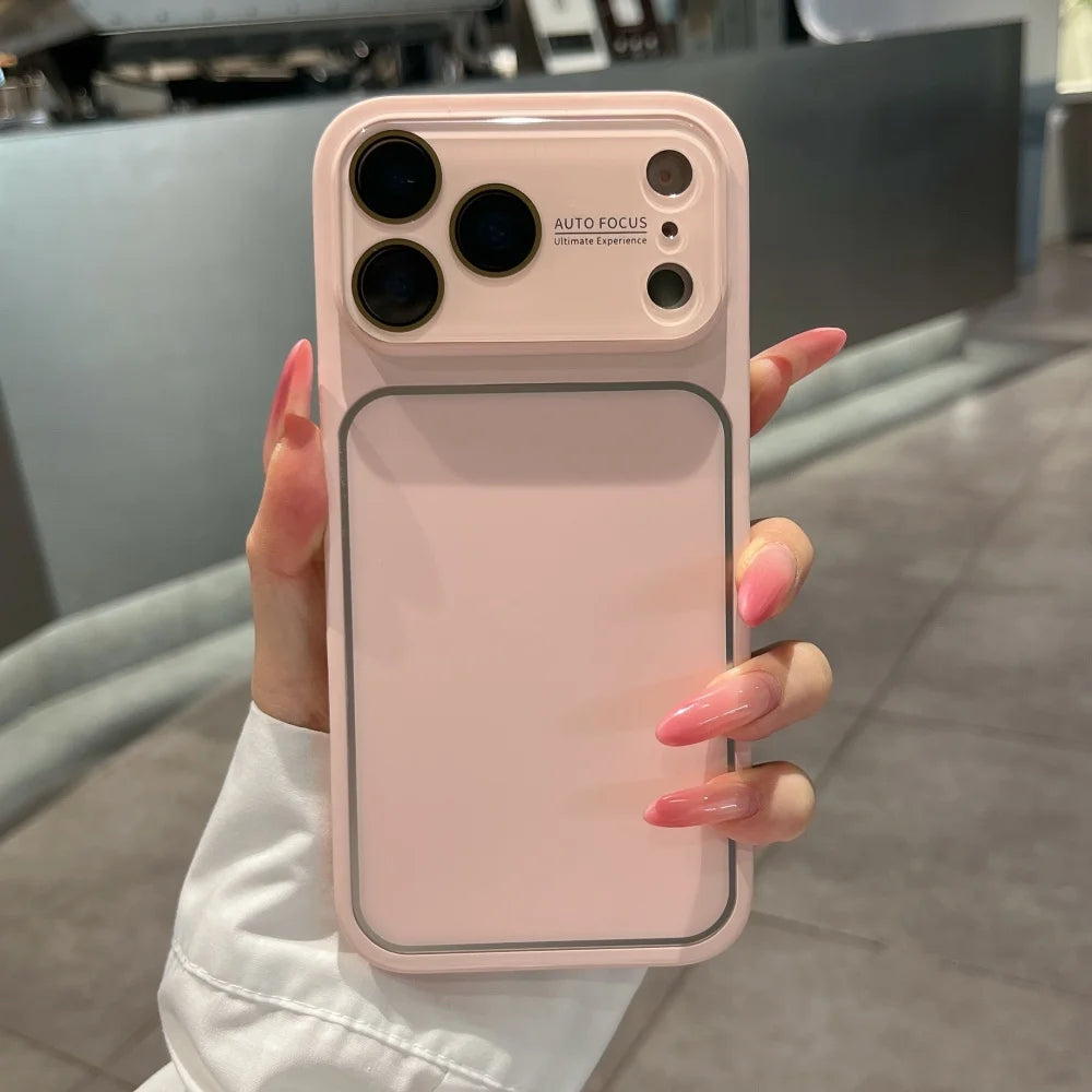 Fashion Candy Color Large Window Matte Case  For iPhone