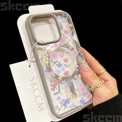 Cute Flower Pattern Phone Case For iPhone