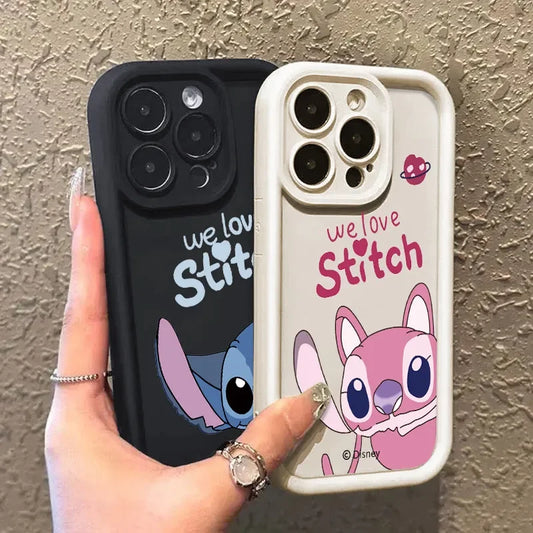 Stitch Love Cute Phone Case For iPhone