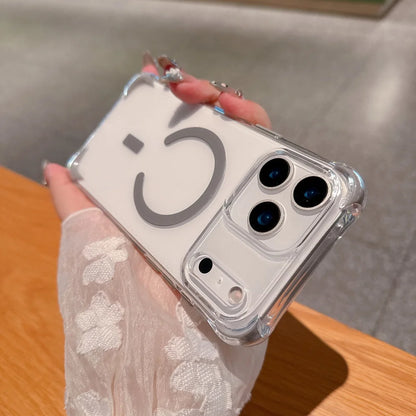 Frame Bumper Transparent For MagSafe Case For iPhone